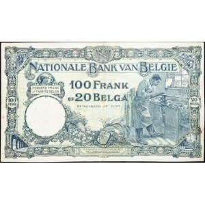 Belgium, 100 Francs 1928