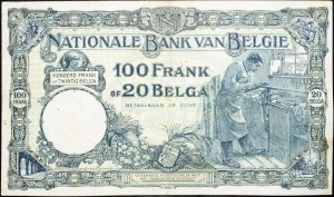 Belgien, 100 Francs 1928