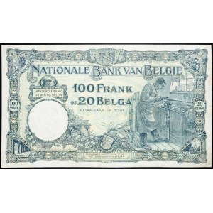 Belgium, 100 Francs 1928
