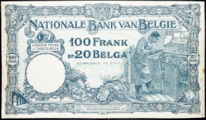 Belgicko, 100 frankov 1928