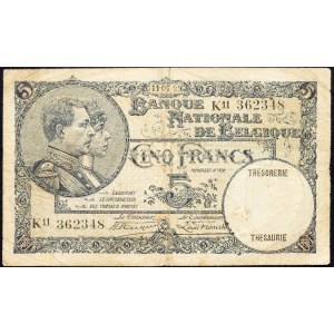 Belgium, 5 Francs 1929