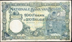 Belgie, 100 franků 1929