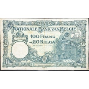 Belgien, 100 Francs 1929