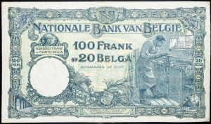 Belgie, 100 franků 1929