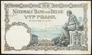 Belgie, 5 franků 1930