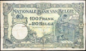 Belgien, 100 Francs 1930