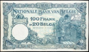 Belgia, 100 franków, 1930