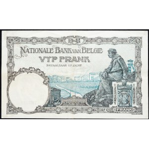 Belgium, 5 Francs 1931