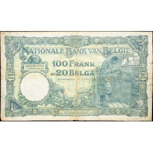 Belgien, 100 Francs 1931