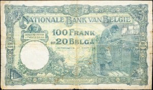 Belgie, 100 franků 1931