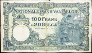 Belgium, 100 Francs 1932