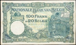 Belgien, 100 Francs 1932