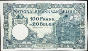 Belgium, 100 Francs 1932