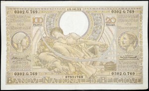 Belgium, 100 Francs 1933