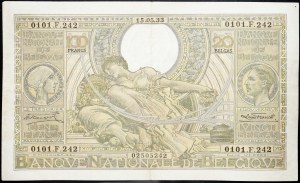 Belgium, 100 Francs 1933