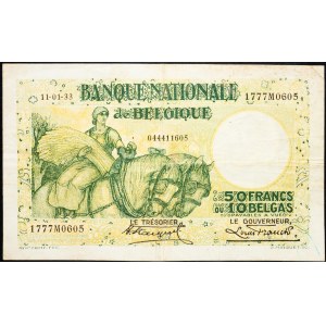 Belgien, 50 Francs 1933