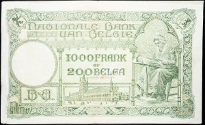 Belgium, 1000 Francs 1934