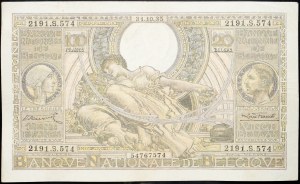 Belgicko, 100 frankov 1935