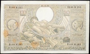 Belgicko, 100 frankov 1935