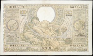 Belgie, 100 franků 1935