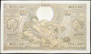 Belgium, 100 Francs 1935