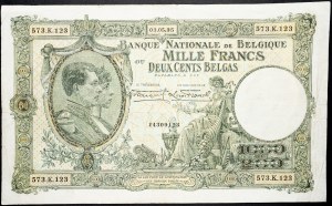 Belgio, 1000 franchi 1935