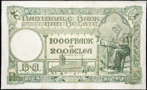 Belgicko, 1000 frankov 1935