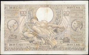 Belgio, 100 franchi 1936