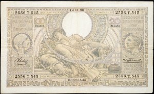 Belgie, 100 franků 1936
