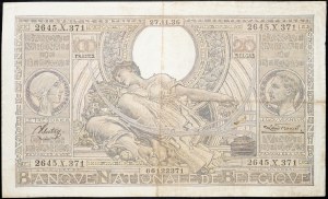 Belgio, 100 franchi 1936