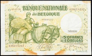 Belgique, 50 Francs 1938