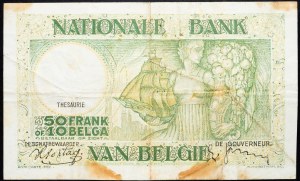 Belgie, 50 franků 1938