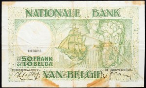 Belgia, 50 franków 1938