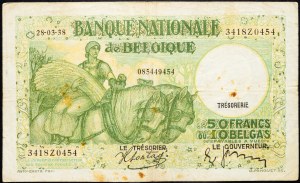 Belgie, 50 franků 1938
