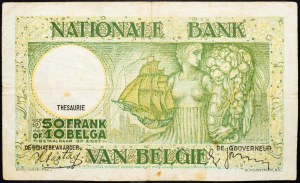 Belgio, 50 franchi 1938