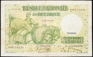 Belgio, 50 franchi 1938