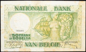 Belgie, 50 franků 1938