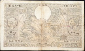 Belgia, 100 franków 1938