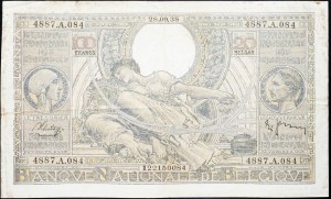 Belgie, 100 franků 1938