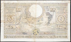 Belgie, 100 franků 1938