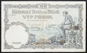 Belgio, 5 franchi 1938