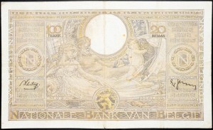 Belgicko, 100 frankov 1938