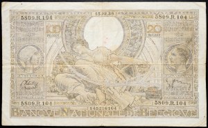 Belgique, 100 Frank 1939