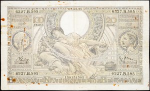 Belgicko, 100 frankov 1939