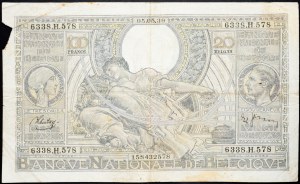 Belgien, 100 Francs 1939