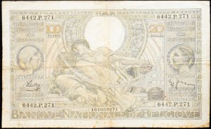 Belgia, 100 franków 1939