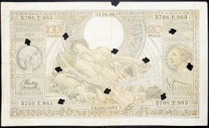 Belgium, 100 Francs 1939