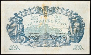 Belgique, 500 Francs 1939