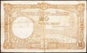 Belgium, 20 Francs 1940