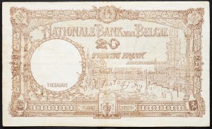 Belgio, 20 franchi 1940